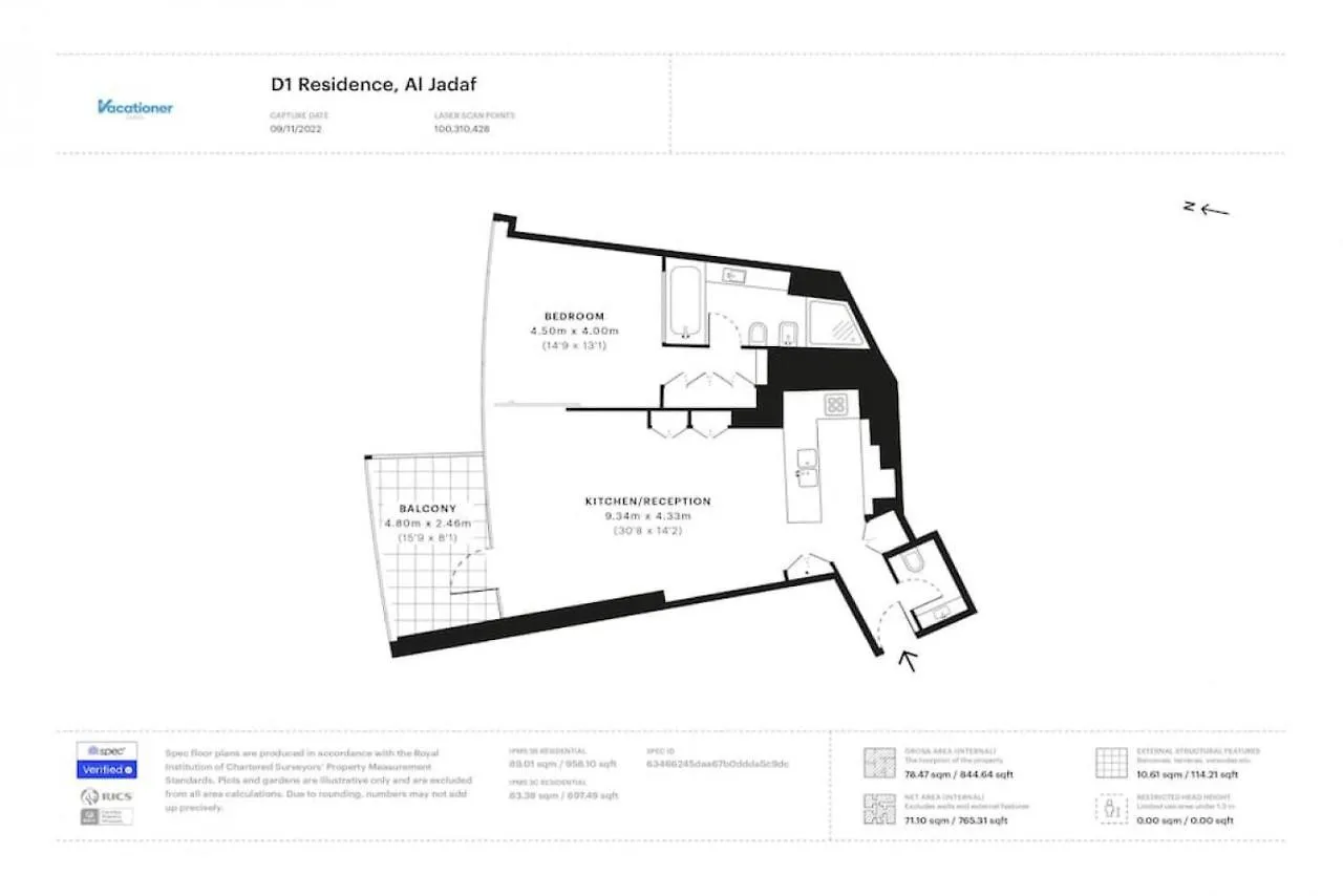D1, Al Jadaf - Modern One Bedroom Apartment Dubai 0*,  United Arab Emirates